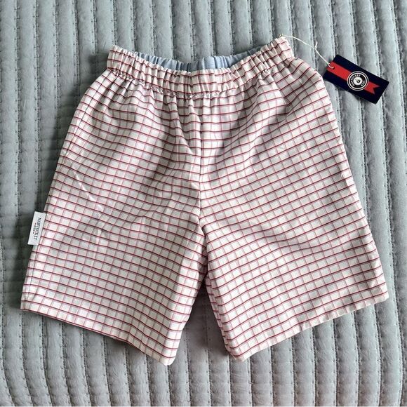 NEW Nantucket Kids Preston Reversible Shorts Red BluePlaid Chambray Boys Size 5 - Picture 5 of 11